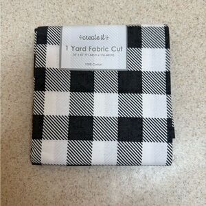 Black and White Checkered Fabric